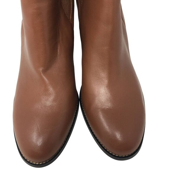 J. Crew Factory Rory Leather Heeled Chelsea Ankle Boots Brown Women's Size 9.5 - Picture 3 of 12